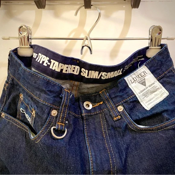 Luker by Neighborhood CMSS Common Sense 2011 Raw Dark Blue Denim Mens Size Small